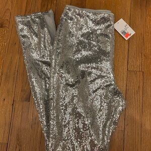 Forever 21 Metallic Sequin Pants